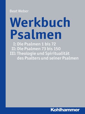 cover image of Werkbuch Psalmen I + II + III